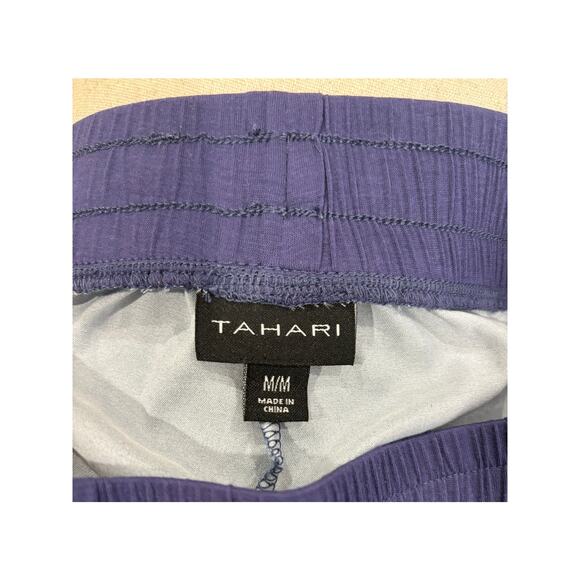 NWOT Tahari 3/4 Length Wide Leg Pant Blue - Size M - Picture 4 of 5